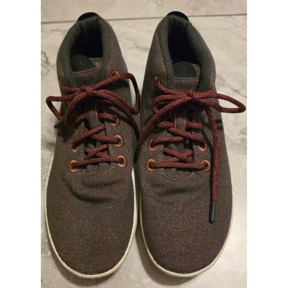 Allbirds Wool Runner-up Mizzles Mens 10 Brown Orange High Top Sneakers